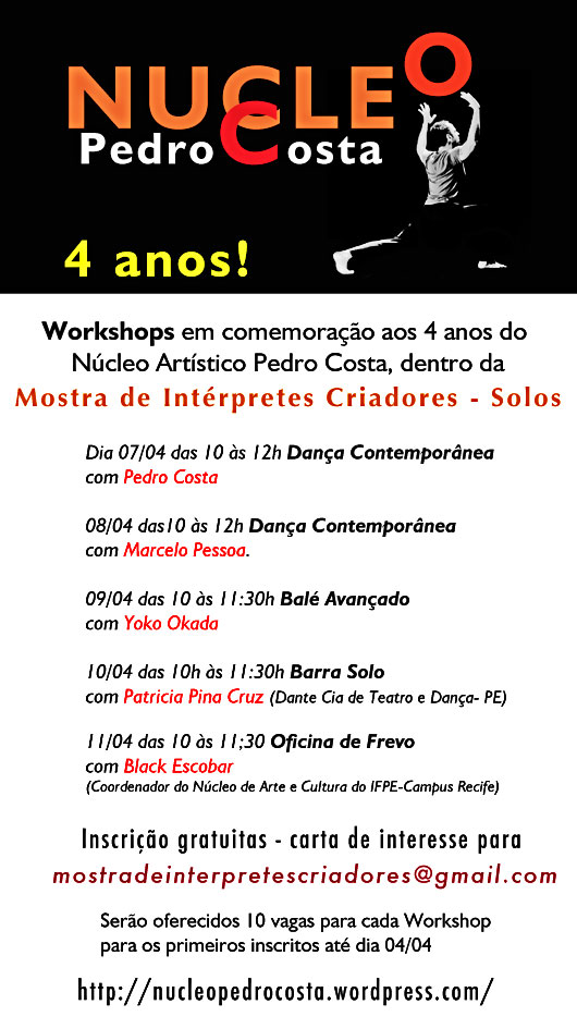  Workshops de dança